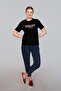 Sany Women's 100% Cotton O-Neck T-Shirt Black