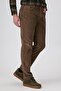Ricky Men's Velvet Trousers Beige - 3