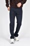 Harry Normal Waist Regular Cut Straight Leg Navy Blue Men's Trousers - 2