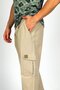 Ketgo Normal Waist Regular Cut Straight Leg 100% Cotton Beige Men's Trousers - 4