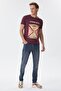 Kenway Men's 100% Cotton Crew Neck T-Shirt Plum
