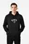 Elmas Basklı Kapüşonlu Sweatshirt