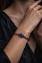 Women's Copper Bracelet Navy Blue Stone Oval Model Handcuff Bracelet - 2