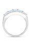 Edelsteinring Ring Sterling Silber Blautopas - 3