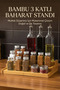 3-Tier Bamboo Stand Organizer, Spice Rack Organizer