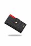 Women's Brown 20 Card Capacity Embossed Printed Snap And Zipper Closure Card Holder Wallet Jp09 - 7