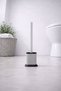 Silicone Toilet Brush Practical Silicone Wc Toilet Bowl Brush Oval Gray S-210 - 5