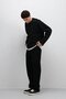 Pleated chain detailed baggy jeans black - 5