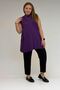 58501 Plus Size Judge Collar Combed Cotton Underwear - Plum