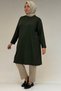 38501 Plus Size Basic Combed Cotton Tunic - Khaki - 4