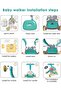 - Bella 3 in 1 Multifunctional Baby Walker - Red - 5