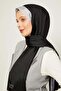 Black Ring Pattern Monogram Shawl - 2
