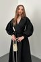 Black Rose Detailed Scuba Dress - 3