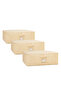 3 Pieces Large Size Beige Herringbone Bed Base Pillow Quilt Sweater Hurcu 62x46x22 - 7