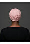 Crystal Butterfly Stone Embroidered Ribbed Lined Powder Ready Turban Hijab Evening Dress Bonnet - 6