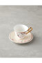 Sakura Dream New Bone China 4-Piece 2-Person Coffee Cup Set 90 ml Pink - 3