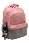 Water Resistant Satin Fabric Pink Mink Color Large Size Backpack Travel and School Bag // 2200 - 2