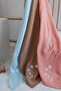 Cotton Muslin Baby Blanket - Star Embroidered Mint 90x100 cm Multi-Purpose Muslin Blanket - 6