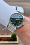Gold Silver Green Color Gift Packaged Stainless Full Steel Case Men Wrist Watch - 3