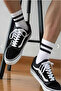 8 Pairs Unisex College Socks – Cotton, Black and White Striped - 4