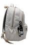 Beige Color Waterproof Fabric Backpack Travel and School Bag / 2200 - 4