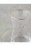Talisman Star Glass 12-Piece 6-Person Tea Set 170 ml Transparent-Gold - 3