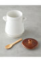 Vina Dolomite Jar with Spoon 17 cm White - 2