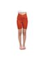Girls' High Waist Double-Layered Biker Running Hiking Sports Athletic Workout Fittness Short Leggings - 2