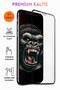 واقي شاشة زجاجي كامل التغطية متوافق مع هاتف iPhone 11 من 5 قطع - بإطار أسود