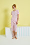 multicolored Knit Capri Set - 2