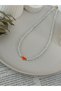 Heart-Shaped White Beaded Necklace |   Glass Beaded Heart Women's Necklace |   Summer Necklace - 2