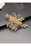 Stylish and Elegant Wedding and Engagement Bridal Crown and Hair Accessory with Completely Handmade Crystal Stones - 8