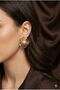 Gold Pearl Detailed Belly Peak Women's Earrings - 3