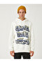 Graffiti Printed Sweatshirt Raised Hooded - 3