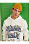 Graffiti Printed Sweatshirt Raised Hooded - 2