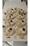 Single-Sided Gold 6-Piece Stainless Steel Oval Butterfly Accessory Tea and Coffee Presentation Promise and Engagement Tray - 4