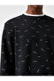 Men's Clothing Sweatshirt 3wam70076mk Black Black - 5