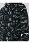 Printed Hooded Sweatshirt with Fleece-Lined Pocket Detail - 6