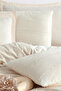 %100 Cotton Double Fringed Duvet Cover Set Avola - 2