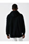 Far East Printed Oversized Sweatshirt Fleece-Lined Hoodie - 4