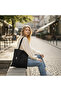 Black Cloth Bag - Gabardine Fabric - - 2