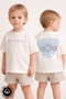 Girl Crew Neck Good Vibes Only Printed 100% Cotton Oversized T-shirt Baby-Child