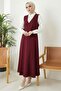Leris Vest Skirt Double Set 1346 - Claret Red - 3