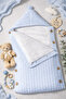 Knitwear Baby Blanket & Swaddle Welsoft Fiber + Hat