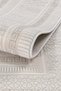4 Square Meters - 6 Square Meters Bamboo Style Modern Woven Living Room Rug Hypoallergenic Cream White