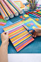 40 Pieces 50X70 cm Background Cardboard 10 Colors (4 Rolls) Cardboard Paper - 4