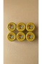 Set of 6 Glass Jars with Lids 33 ml - Honeycomb - 2