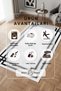 Digital Print Washable Non-Slip Sole Living Room Rug Kitchen Rug Runner Rug - 3