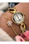 Full Steel (Case, Strap) Luxury Strap Yellow Color Vip 5 Atm Wristwatch - 3