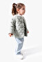 3-Piece Girl's Set with Bow Detail Quilted Coat 9088 - 2